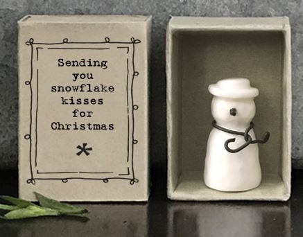 Snowman Matchbox Gift