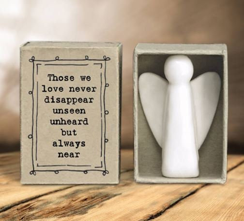 Those We Love Never Disappear Memorial Guardian Angel Matchbox Gift