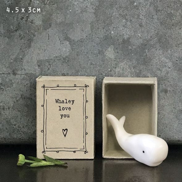 Whaley love you matchbox gift