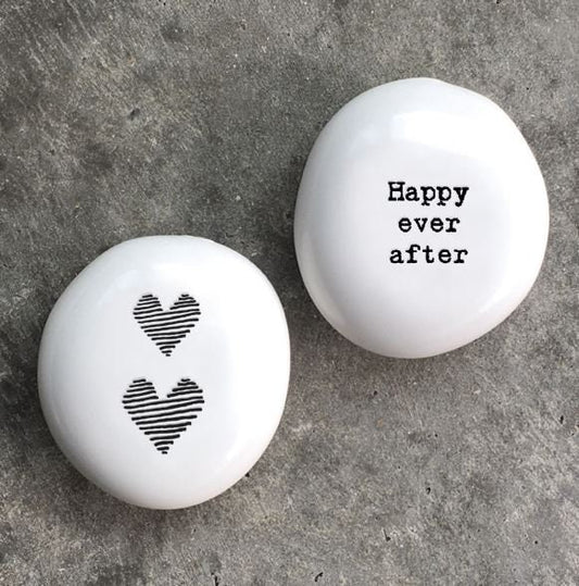 Porcelain pebble - Happy ever after