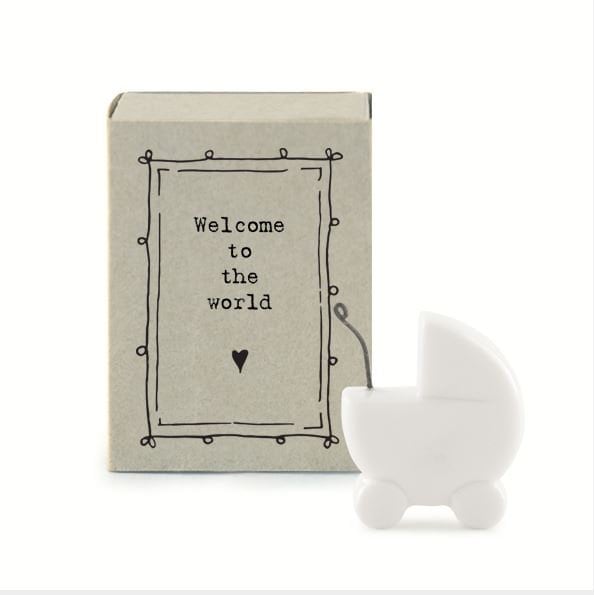 Welcome to the world matchbox gift - new baby