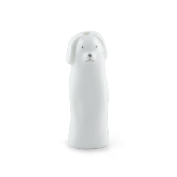 Porcelain Tall vase - Dog