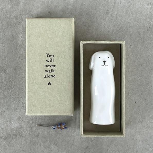 Porcelain Tall vase - Dog